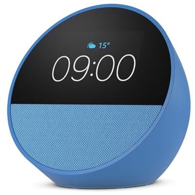 Amazon Echo Spot (modello 2024) Sveglia intelligente con audio di qualità Blu, con Accesso Anticipato ad Alexa+ Amazon Echo Spot (modello 2024) Sveglia intelligente con audio di qualità Blu, con Accesso Anticipato ad Alexa+