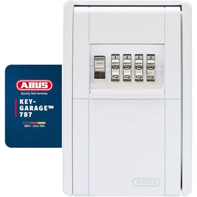 ABUS KeyGarage 787 Cassetta Portachiavi a Parete Codice, Bianco ABUS KeyGarage 787 Cassetta Portachiavi a Parete Codice, Bianco
