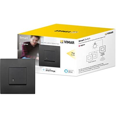 VIMAR Arké Interruttore Smart Zigbee 2 Vie Compatibile Alexa VIMAR Arké Interruttore Smart Zigbee 2 Vie Compatibile Alexa