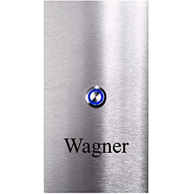 Metzler campanello acciaio inox esterno pulsante LED e incisione personalizzata placca 110x200 mm IP67 impermeabile montaggio invisibile fissaggio nascosto compatibile 8-24 V AC/DC basso consumo Metzler campanello acciaio inox esterno pulsante LED e incisione personalizzata placca 110x200 mm IP67 impermeabile montaggio invisibile fissaggio nascosto compatibile 8-24 V AC/DC basso consumo