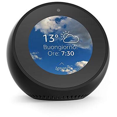 Amazon Echo Spot Sveglia intelligente con Alexa Nero Amazon Echo Spot Sveglia intelligente con Alexa Nero