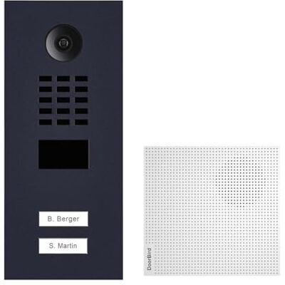 DoorBird Portiere video IP 2 campanelli D2102V Nero + Campanello DoorBird Portiere video IP 2 campanelli D2102V Nero + Campanello