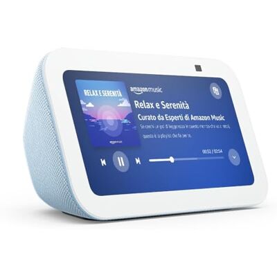 Amazon Ricondizionato Certificato Echo Show 5 (Ultimo modello) Schermo touch intelligente e compatto, con Alexa: controllo della Casa Intelligente e molto altro Azzurro Amazon Ricondizionato Certificato Echo Show 5 (Ultimo modello) Schermo touch intelligente e compatto, con Alexa: controllo della Casa Intelligente e molto altro Azzurro