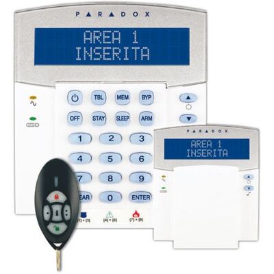 Paradox K32LX/86 Tastiera con ricevitore radio bidirezionale integrato, gestisce 32 zone senza fili e 32 telecomandi 868MHz Paradox K32LX/86 Tastiera con ricevitore radio bidirezionale integrato, gestisce 32 zone senza fili e 32 telecomandi 868MHz