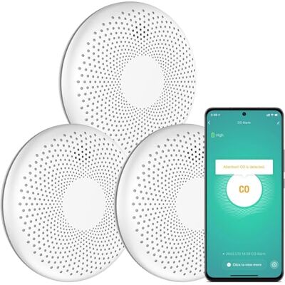 Aroha Smart Connect Rilevatore Di Fumo E Monossido Di Carbonio WiFi Batteria Da 10 Anni Allarme Antincendio & Monossido Carbonio 3 pezzi Aroha Smart Connect Rilevatore Di Fumo E Monossido Di Carbonio WiFi Batteria Da 10 Anni Allarme Antincendio & Monossido Carbonio 3 pezzi