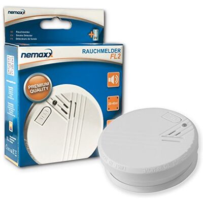 Nemaxx 7x FL2 Rauchmelder hochwertiger Rauchwarnmelder nach EN 14604 mit sensibler fotoelektrischer Technologie + 7x Magnethalterung Nemaxx 7x FL2 Rauchmelder hochwertiger Rauchwarnmelder nach EN 14604 mit sensibler fotoelektrischer Technologie + 7x Magnethalterung