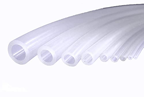 SenTECH Tubo Flessibile in Silicone, ID 6 mm x OD 8 mm, Spessore Parete 1 mm, Tubo Flessibile in PVC Acqua o Tubo Aria 10 Misuratore Per Trasferimento Pompa