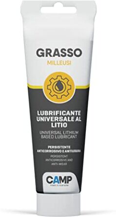 CAMP Grasso Milleusi, Grasso Lubrificante Multiuso al Litio NLGI2 ad Alte Prestazioni, Protegge da Ruggine e Corrosione, 150 ml