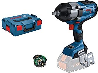 Bosch BITURBO avvitatore a massa battente a batteria GDS 18V-1000 C (coppia ser. 1.000 Nm, coppia spun. 1.600 Nm, batt. e caricabatteria non incl., con mod. Connectivity, in L-BOXX 136)