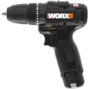 WORX Trapano avvitatore a percussione a batteria 12 V – Set di trapani a batteria senza spazzole – 2 velocità fino a 38 Nm – leggero e compatto – minimo 0-450/0-1700 rpm – con batteria,