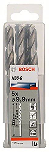 Bosch HSS-G DIN338: 9,9 x 87 x 133: 5 uds