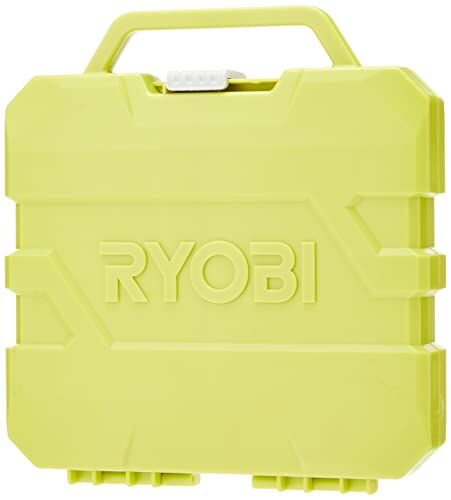 RYOBI Valigetta con 127 accessori misti: 13 punte per metallo + 7 bussole + 81 punte 25 mm PH/PE/TX/HEX/SQ/HEX/SL + 25 punte 50 mm PH/PZ/SL/SQ + 1 portapunte RAK127DDSD