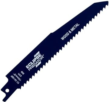 Eclipse Professional Tools  Predator Lame bimetalliche per tagliare legno e metallo, per sega a gattuccio, 150 mm x 6 TPI (confezione da 5)