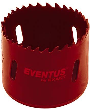 Exact Eventus  2 Punta con fresa a tazza in acciaio ad alta resistenza Bi-Metal con dentatura a passo variabile, 70 mm