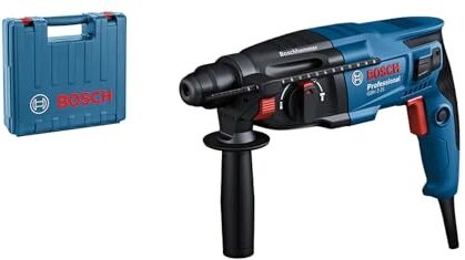 Bosch Martello Perforatore Gbh 2-21 D (Con Sds Plus, Incl. Impugnatura Supplementare, Panno, Asta di Profondità, in Valigetta)