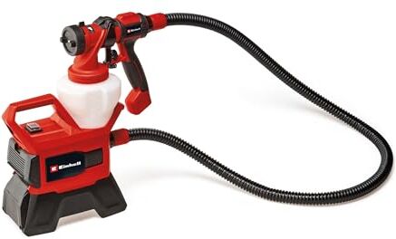 Einhell sistema di verniciatura a spruzzo TE-SY 18/90 Li-Solo Power X-Change (18 V, portata 1000 ml/min, contenitore 1200 ml, quantità regolabile di aria/vernice, incl. accessori, batteria esclusa)