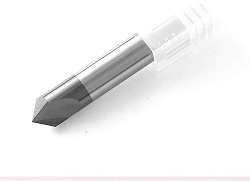 NoLOGO 1pc smusso Frese di tungsteno Cobalto Lega di carburo di smussatura Fresa 60 90 120 Gradi Coated 3 Flute Endmill (Taglia : 6X50LX90R)