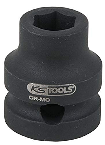 KS TOOLS 515.0062 Bussola esagonale 1/2" per avvitatori ad impulsi, extra corta, 15.0 mm