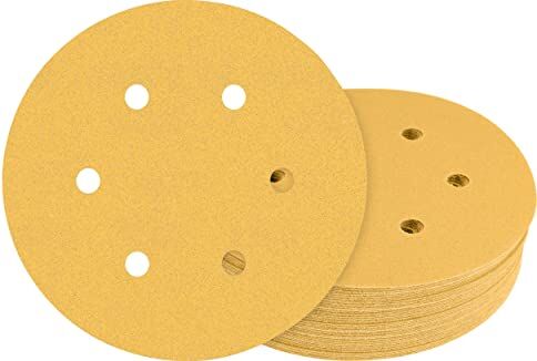 Bosch 50x Carte Abrasive Expert C470 con 6 Fori per Legno Duro, Vernice su Legno, Ø 150 mm, Grana 100, Accessorio Levigatrice Rotoorbitale