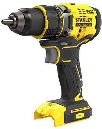 Stanley FATMAX Trapano avvitatore senza fili, 18 V, agli ioni di litio, 80 Nm, motore brushless, 2 velocità 2100 giri/min, con 1 valigetta senza batteria e caricatore Gamma FATMAX V20