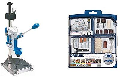 Dremel 220 Complemento Work Station +  S723 Set di Accessori Multiuso da 100 Pezzi