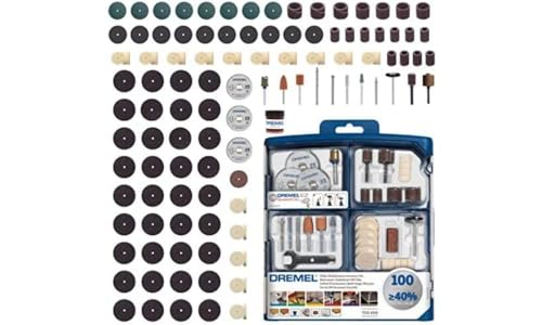 Dremel SC723 Set di 100 Accessori per Utensile Multifunzione, per Intagliare, Tagliare, Incidere, Lucidare, Fresare, Levigare, Smerigliare e Pulire &  4486 Mandrino Autoserrante