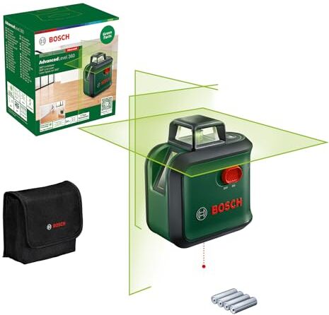 Bosch livella laser multifunzione AdvancedLevel 360 (3 linee laser incl. 360° per allineamento dell'intera stanza, in cartone)