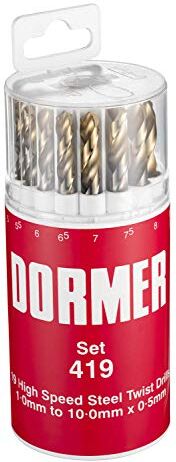 Dormer Jobber Drill Set, Set of 19