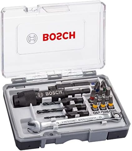 Bosch 20x Set di Bit Avvitamento Drill & Drive (Extra Hard, Accessori per Avvitatori)