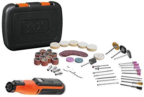 Black & Decker NUOVO MULTIFUNZIONE ROTATIVO 7,2V, 52 ACCESSORI + VALIGETTA