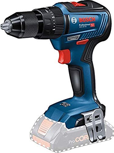 Bosch 18V System Trapano-avvitatore con percussione a batteria GSB 18V-55 55 (Senza batteria e caricabatteria)