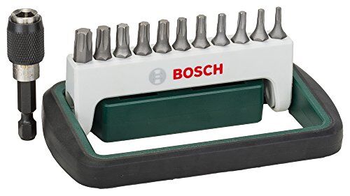 Bosch 11 piÃšces +1 coffret d'embouts de vissage compact t8/t10/t15 (2x)/t20 (2x)/t25 (2x)/t27/t30/t40/1 porte-embout universel, magnétique
