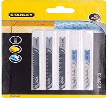 Stanley 5 hojas para cortes en madera y metal