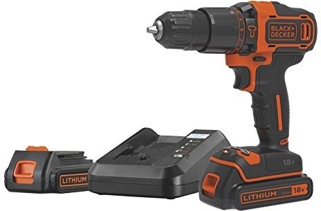 Black & Decker Trapano a Percussione a 2 Velocità, Nero, 3/8 Pollice