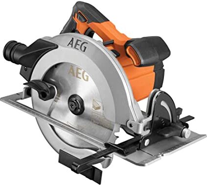 AEG KS15-1 Sega Circolare 190mm con Motore da 1500W, Sega Circolare a Batteria con Profondità di Taglio Massima di 64 mm, Cavo di 2m Incluso, Capacità di Inclinazione di 0 45°