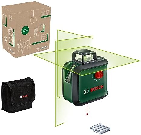 Bosch livella laser multifunzione AdvancedLevel 360 (3 linee laser incl. 360° per allineamento dell'intera stanza, in scatola di cartone E-Commerce)