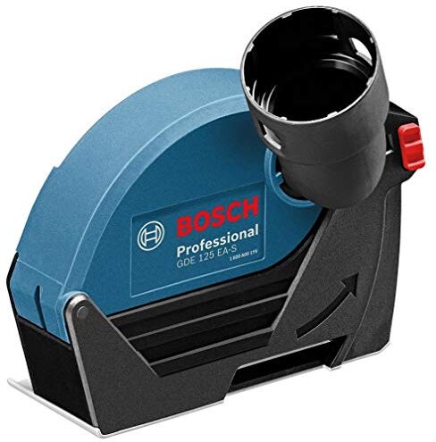 Bosch Cuffia di aspirazione GDE 125 EA-S per il taglio (adatta per smerigliatrici angolari dotate di cuffia di protezione con serraggio a vite, Ø disco 125 mm,in cart.)