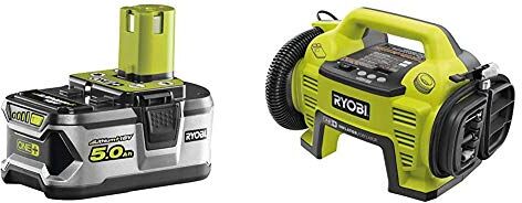 Ryobi 5133001834 Compressore, 18V, 18 V +  RB18L50 Batteria al litio 5,0 Ah