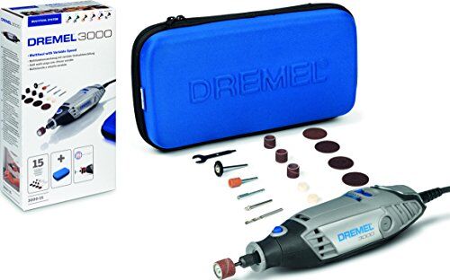 Dremel Multiutensile, 15 Accessori, 130 W, 230 V, Grigio