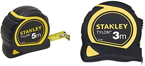 Stanley 1-30-697 Flessometro Tylon, 5 M X 19 Mm & 0-30-687 Flessometro Tylon, 3 M X 12.7 Mm