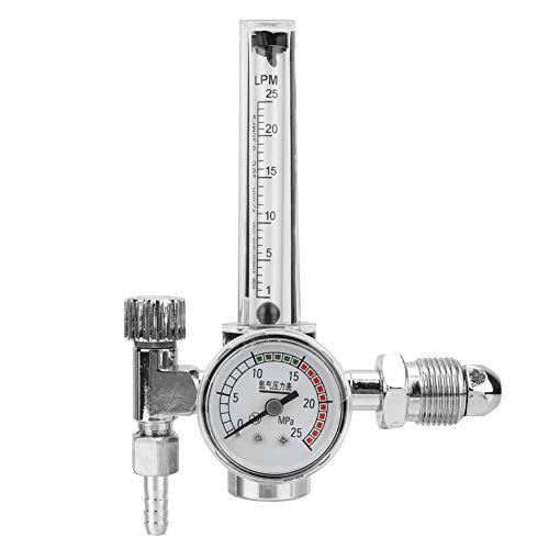 Oumefar Argon Riduttore di pressione del gas Saldatore Saldatore Flussometro a gas Consegna Apparecchiatura di pressione Regolatore del flussometro del gas Argon Meter con uscita Filettatura maschio G5/8-14