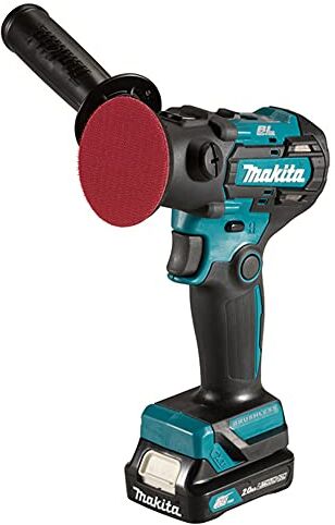 Makita 12V Max Li-ion CXT Levigatrice/Lucidatrice senza spazzole completa di 2 batterie da 2,0 Ah e caricabatterie forniti in una borsa degli attrezzi