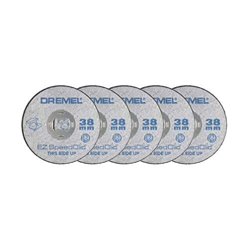 Dremel EZ SpeedClic SC456 Metal Cutting Wheel 5-pack, 5 dischi da taglio con 38 mm di diametro per utensili rotativi