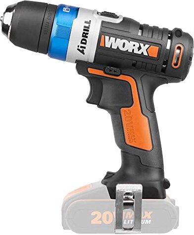 WORX Trapano Avvitatore AiDrill a Batteria (Solo Corpo Macchina) 20 V/ MAX, Power Share 20 V