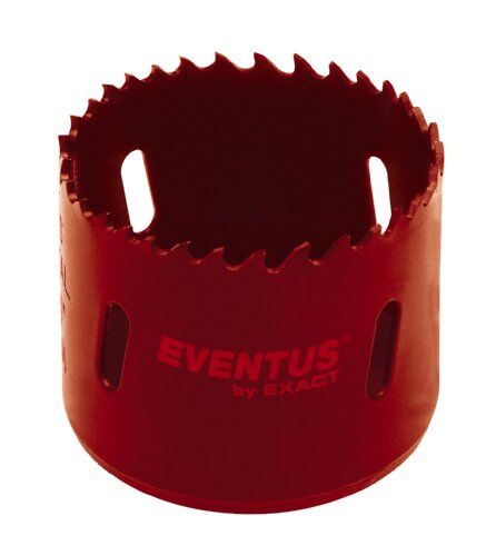 Exact Eventus  Punta con fresa a tazza in acciaio ad alta resistenza Bi-Metal con dentatura a passo variabile, 52 mm