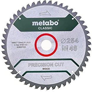 Metabo Lama per Sega Circolare HW/CT 254x30, 48 WZ 5, Verde