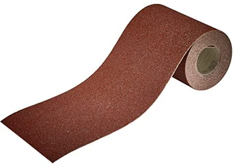 wolfcraft Rotolo di carta abrasiva velcrato per legno/metallo,