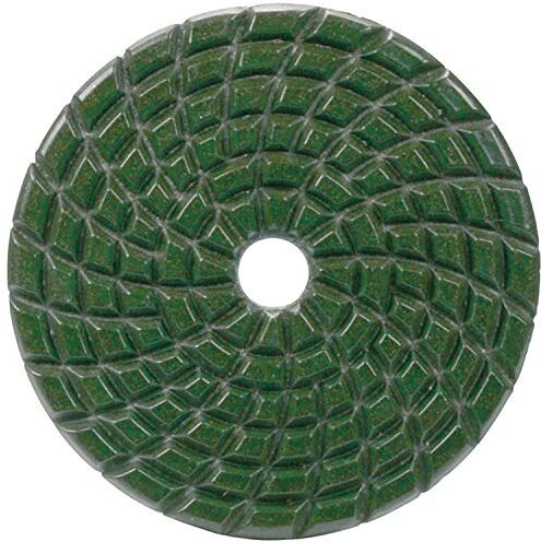 Makita Disco pulidor de diamante de 100 mm para piedra con fijacion por velcro grano piel color verde