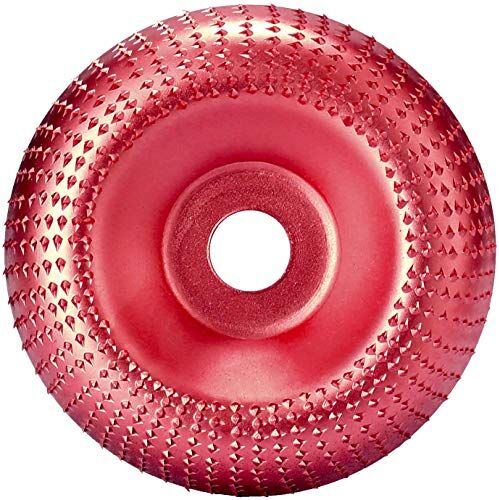 Lenxnmy Intaglio Legno Mola Disco Angle Grinder Disco Abrasivo Lucidatura Modellatura Disco 16mm Utensile Rotante Disco Taglio per Modellare Lucidare Levigatura Intaglio Macinazione Piatto Ruota (rosso)