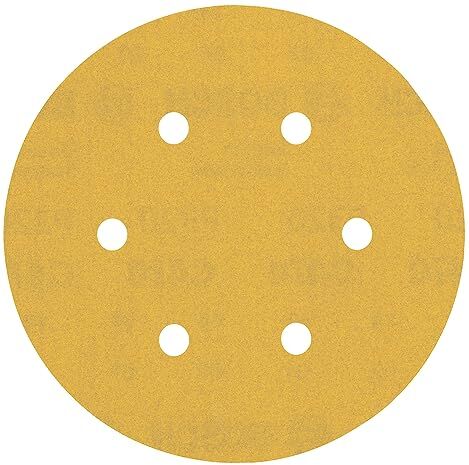 Bosch Professional Expert C470 Carta Abrasiva Vernice e Legno Duro per Levigatrici Rotorbitali Multiforo Confezione da 50 Unità, Giallo, Diametro 150 mm